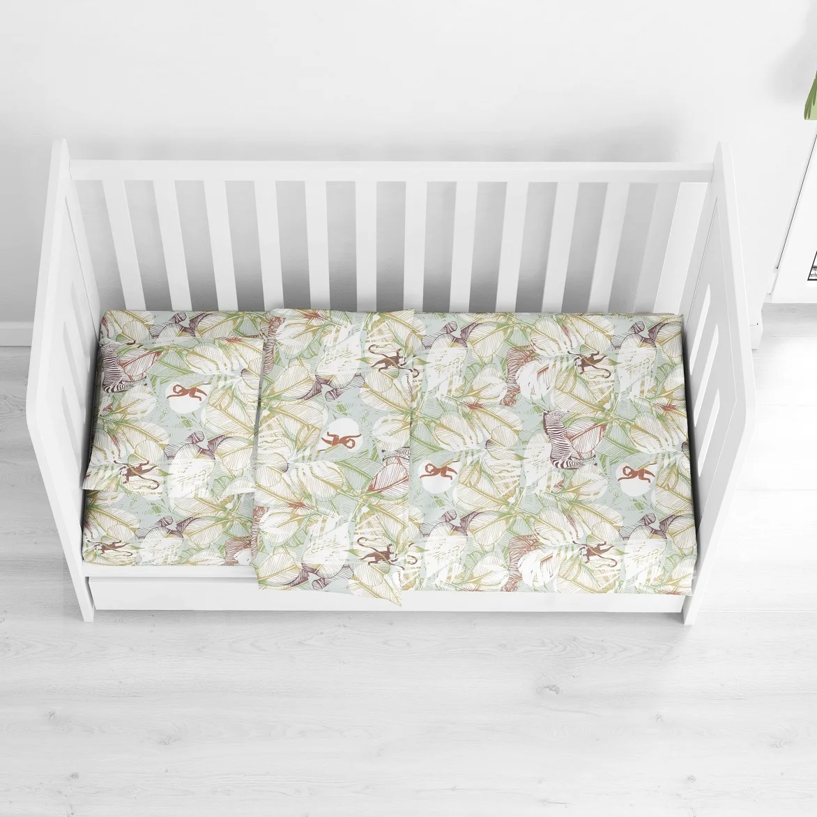 

100% cotton 4 pieces baby duvet cover set 100x150 duvet cover, 120x180 bed sheet, 2(35x45) pillowcases