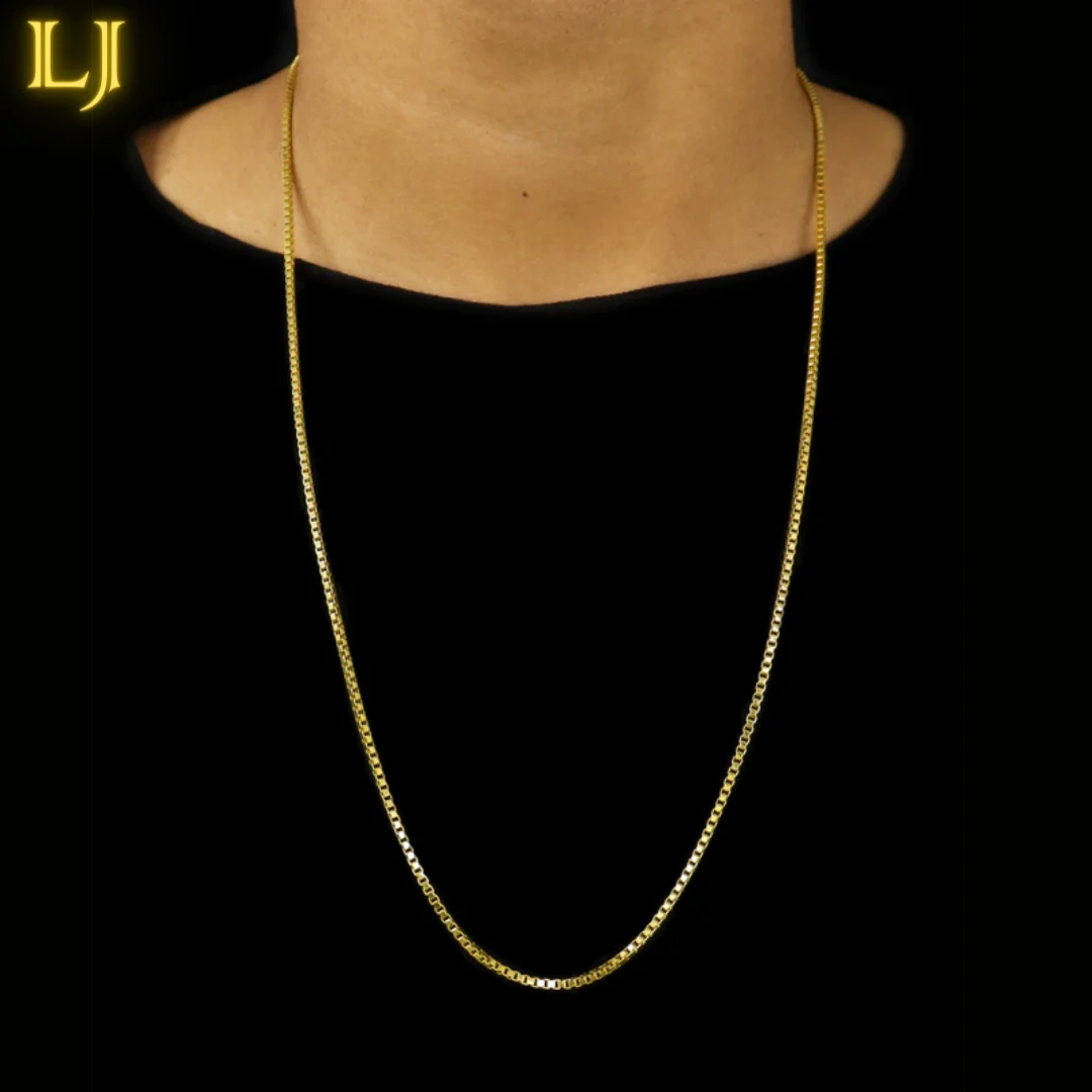 

Nordic Gold Cordao Cubinho 3mm identical 18K gold Old Coin Men and Women's Chaines with Eternal Guarantee in Color!