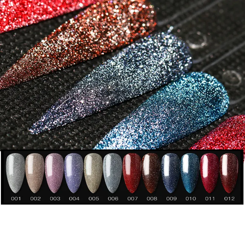 

Annies Private Label 7.5ml Reflective GlitterFlashing Disco Effect Soak Off UV Gel Nail Polish