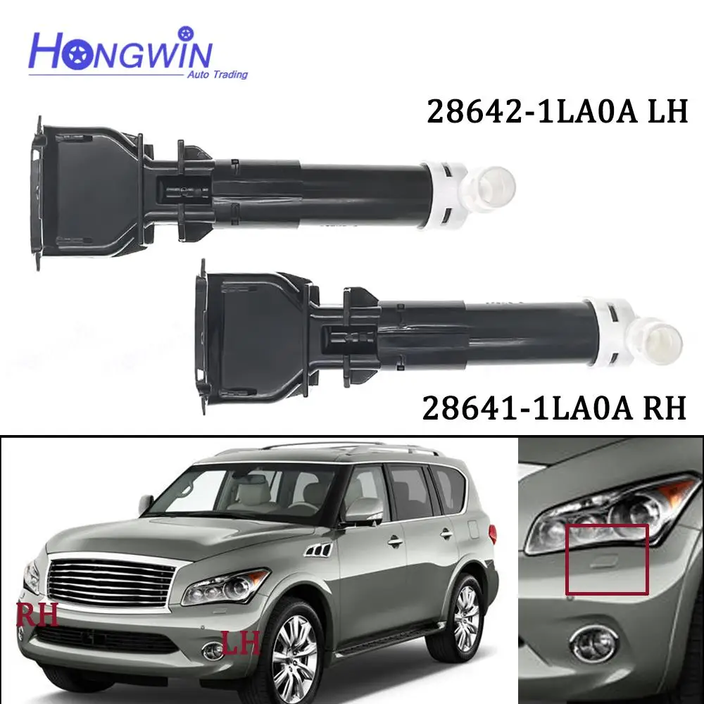 

For Nissan Infiniti QX56 2011-13 Fits Infiniti QX80 2014-15 Headlight Washer Nozzle 28641-1LA0A 28642-1LA0A / 28641/286421LA0A