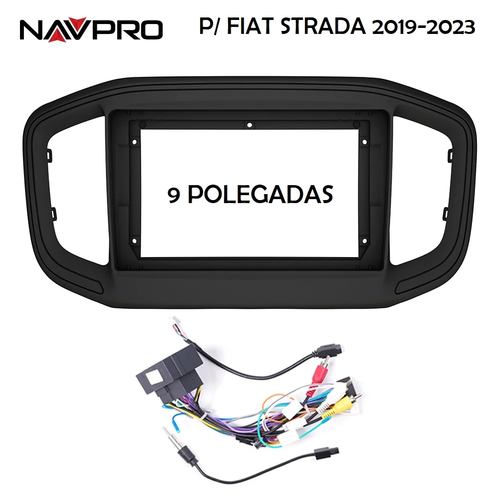 

Рамка и соединительные кабели для FIAT STRADA 2019 2023 9 дюймов для установки мультимедийного центра NAVPRO CASKA