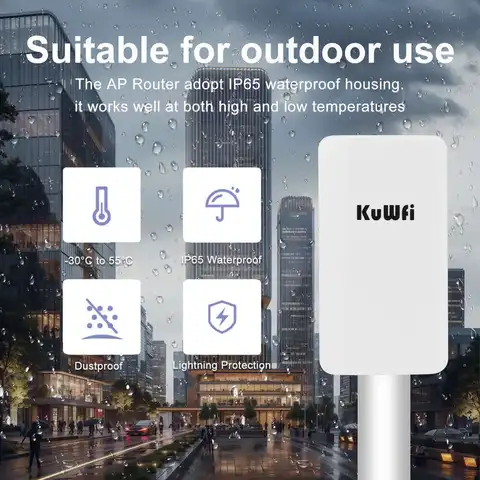 KuWFi беспроводной мост Wi-Fi 24 ГГц