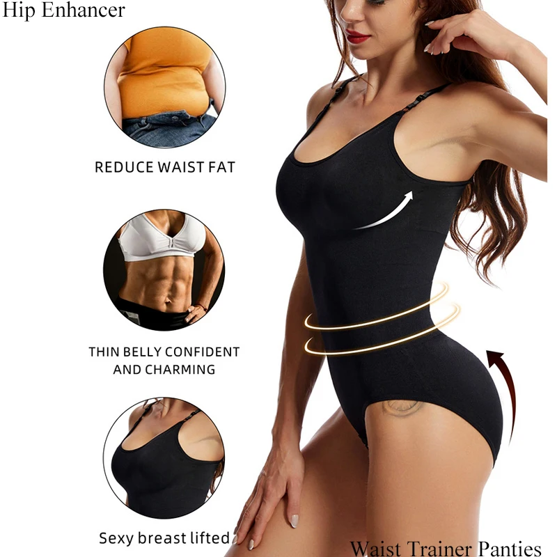 Bodysuit Shapewear Women Body Shaper Tummy Control Slimming Sheath Butt Lifter Push Up Waist Trainer Shapers Corset