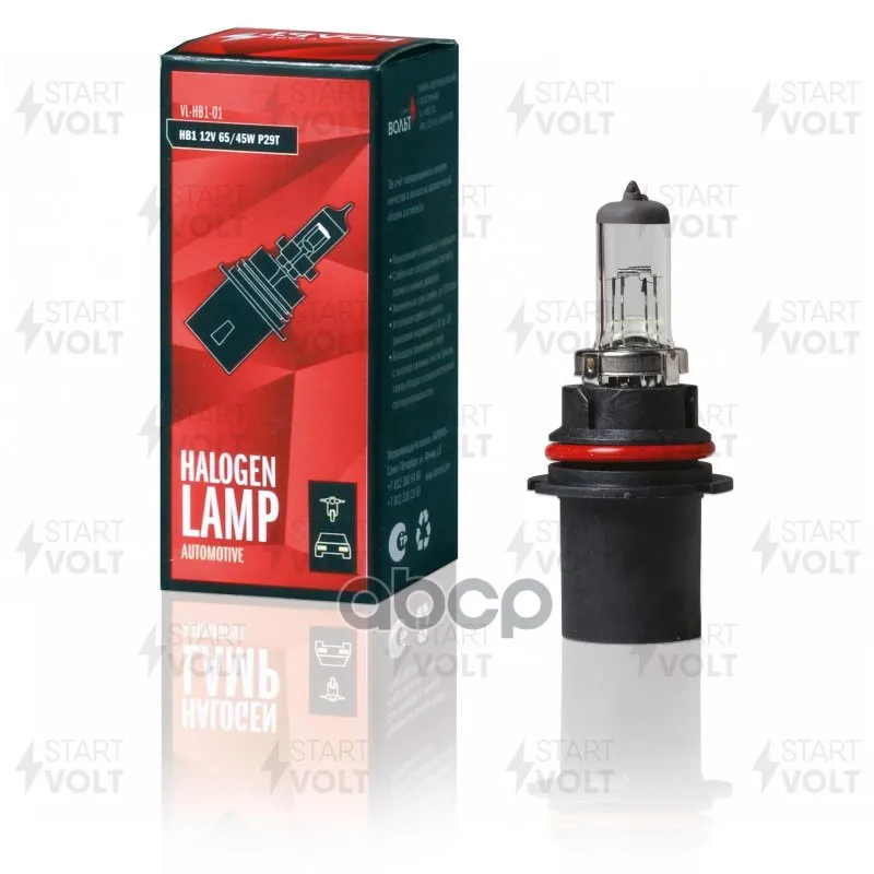Лампа Hb1 12v 65/45w P29t STARTVOLT арт. VLHB101