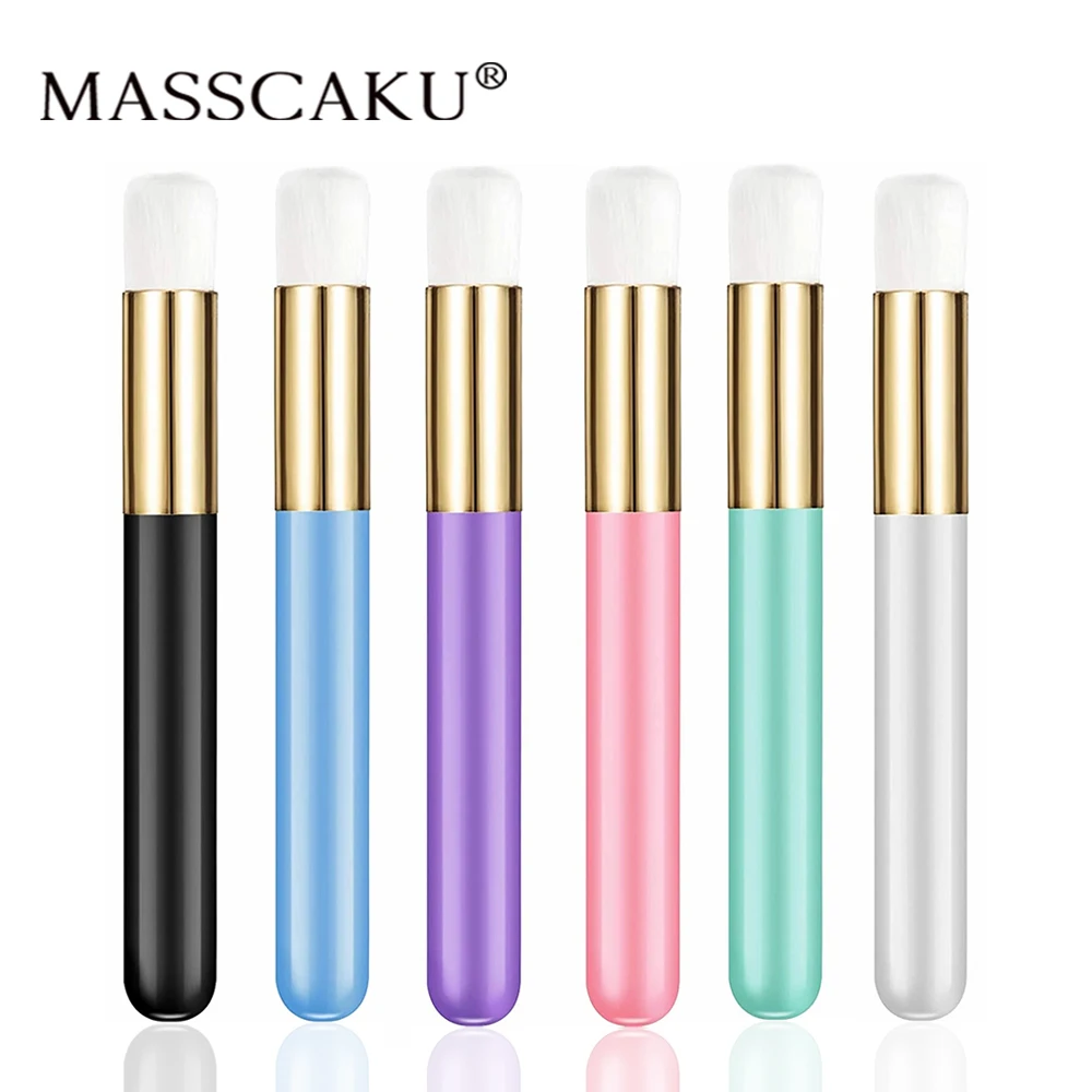 

MASSCAKU Lash Shampoo Cleaning Applicator Brush Professional Eyelash Foam Cleaner Brushes for Eyelash Extensions