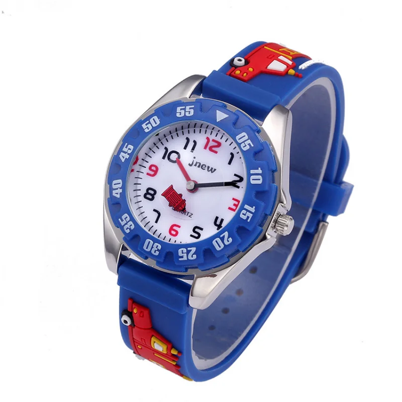 

Blue Black 3D Dinosaur Car Cartoon Kids Watch Waterproof Quartz Girl Boys Primary School Children's Watch Christmas Gift