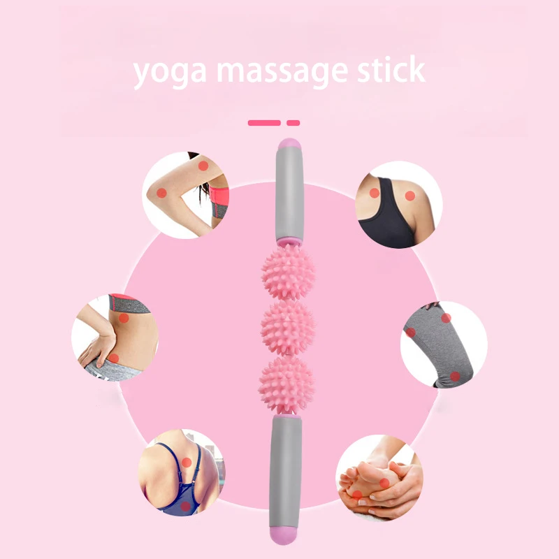 

Gym Fitness Pilates Foam Roller Blocks Trainer Suit Yoga Column Massage Relax Ball Stick For Back Waist Arm Leg Foot Massage