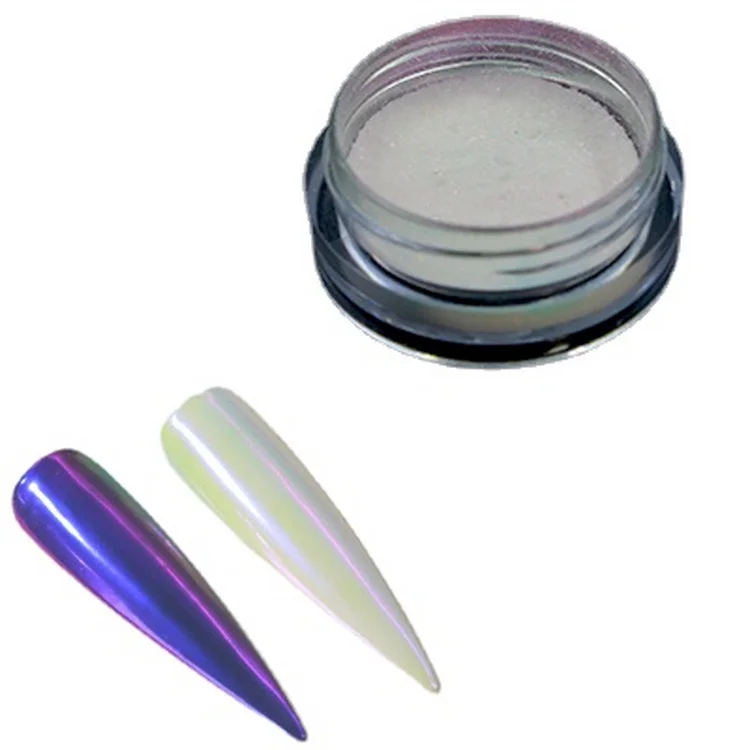 Зеркальный хромовый порошок для ногтей единорога Aurora 5 г/лот пигмент |