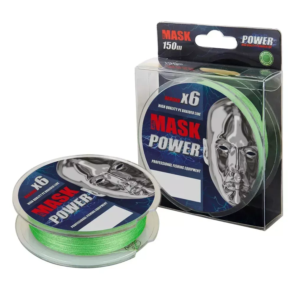 Плетёный шнур AKKOI Mask Power X6-150 (green) d0 10mm MP6G/150-0 10