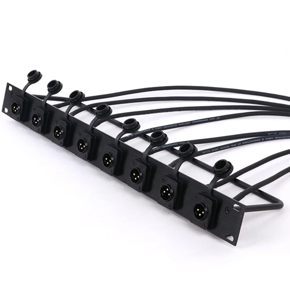 1 шт. индивидуальный шкаф 8-полосная стойка 1U позолоченная водонепроницаемая