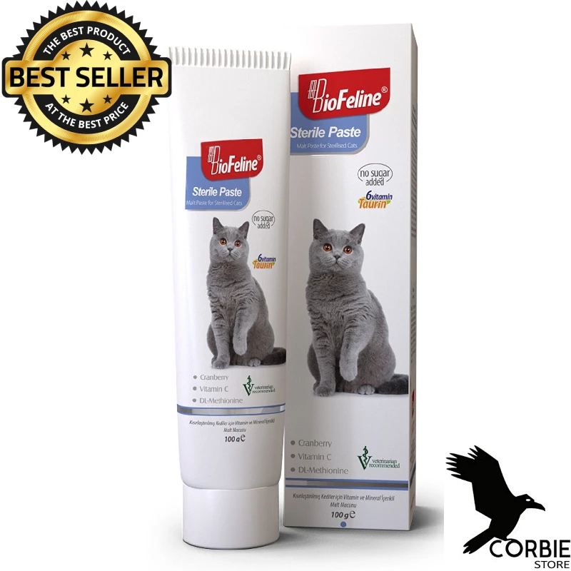 

BioFeline Sterile Paste 100 gr Neutered Cats Special Multivitamin Malt Paste High Quality