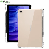 tablet case for samsung tab a7 lite a8 s7 s7 fe s8 ultra s6 lite with pen tray protective case for sm p610 t500 x700 tpu case