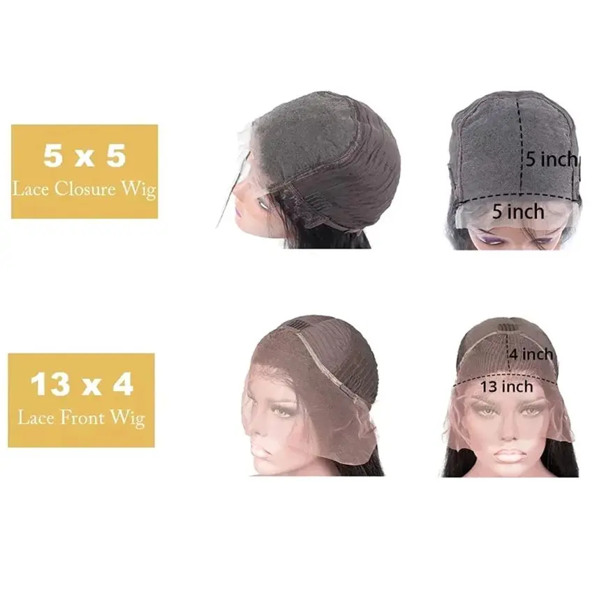 Парик из натуральных человеческих волос на сетке 13 х4 дюймов |