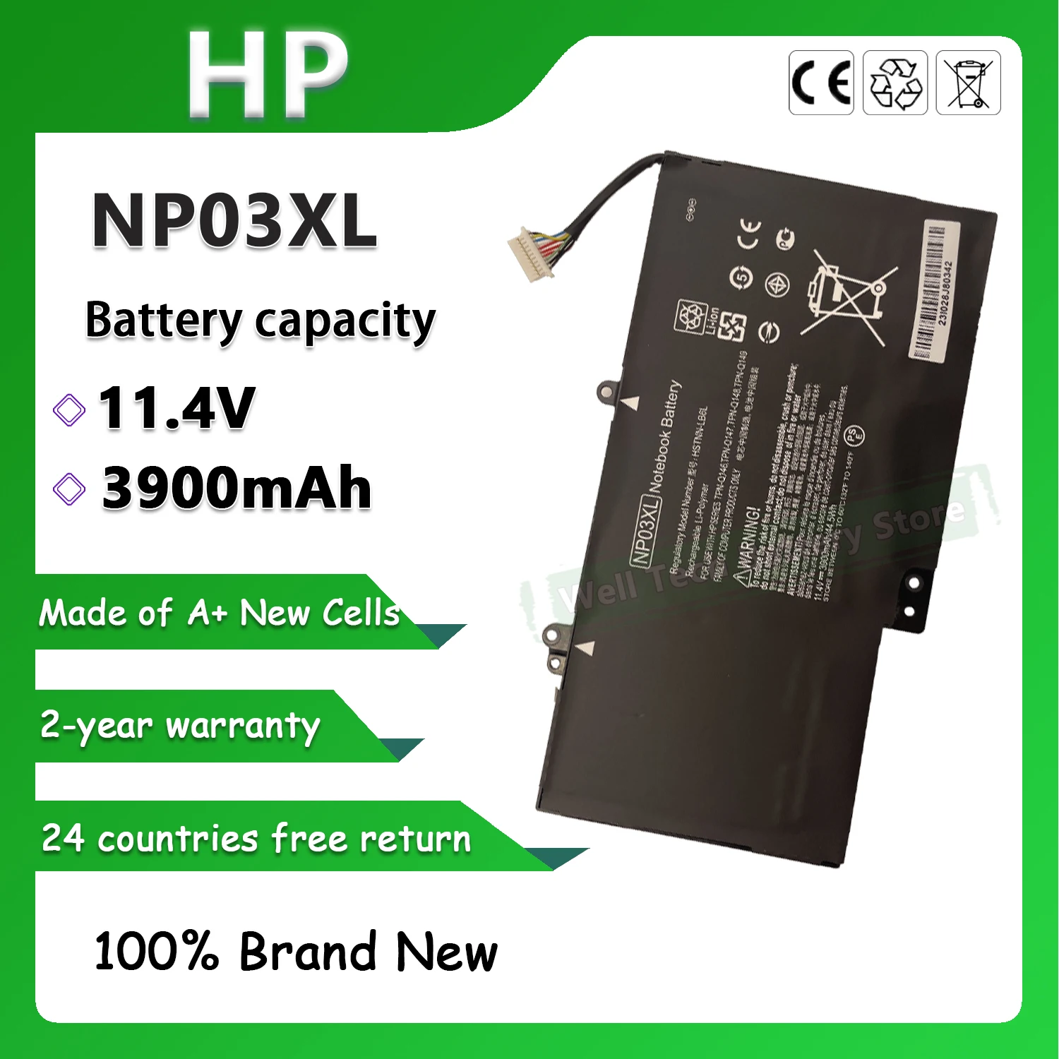 11 4 В 3900 мАч NP03XL Аккумулятор для ноутбука HP Pavilion X360 13-A010DX