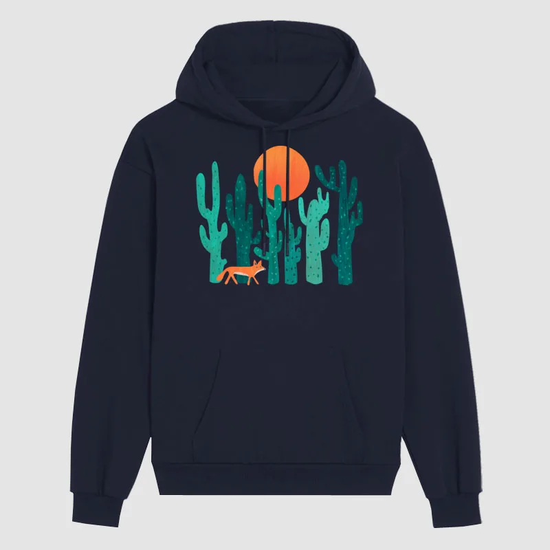 

Men's Desert Cactus Fox Neo Cotton Hoodie