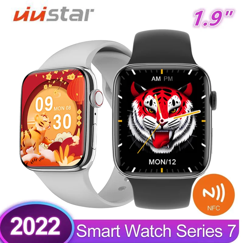

Vivistar 2022 DT NO.1 Sport Smart Watch Series 7 NFC GPS Tracker 1.9 Inch HD Screen Wireless Charging Dial Call Fitness Bracelet