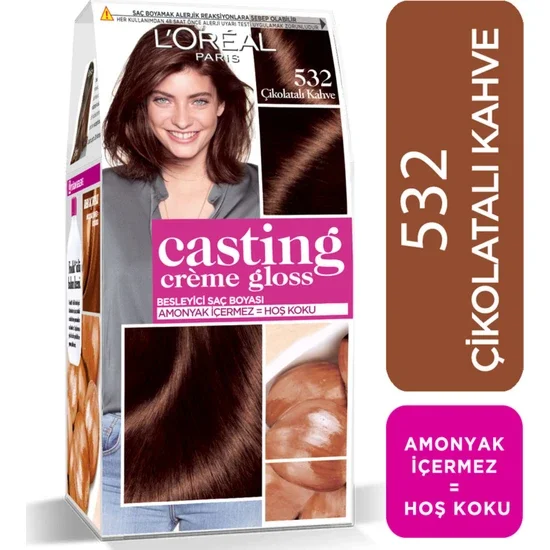 

L'Oréal Paris Casting Crème Gloss Hair Color - 532 Chocolate Brown Nourishing Hair Color