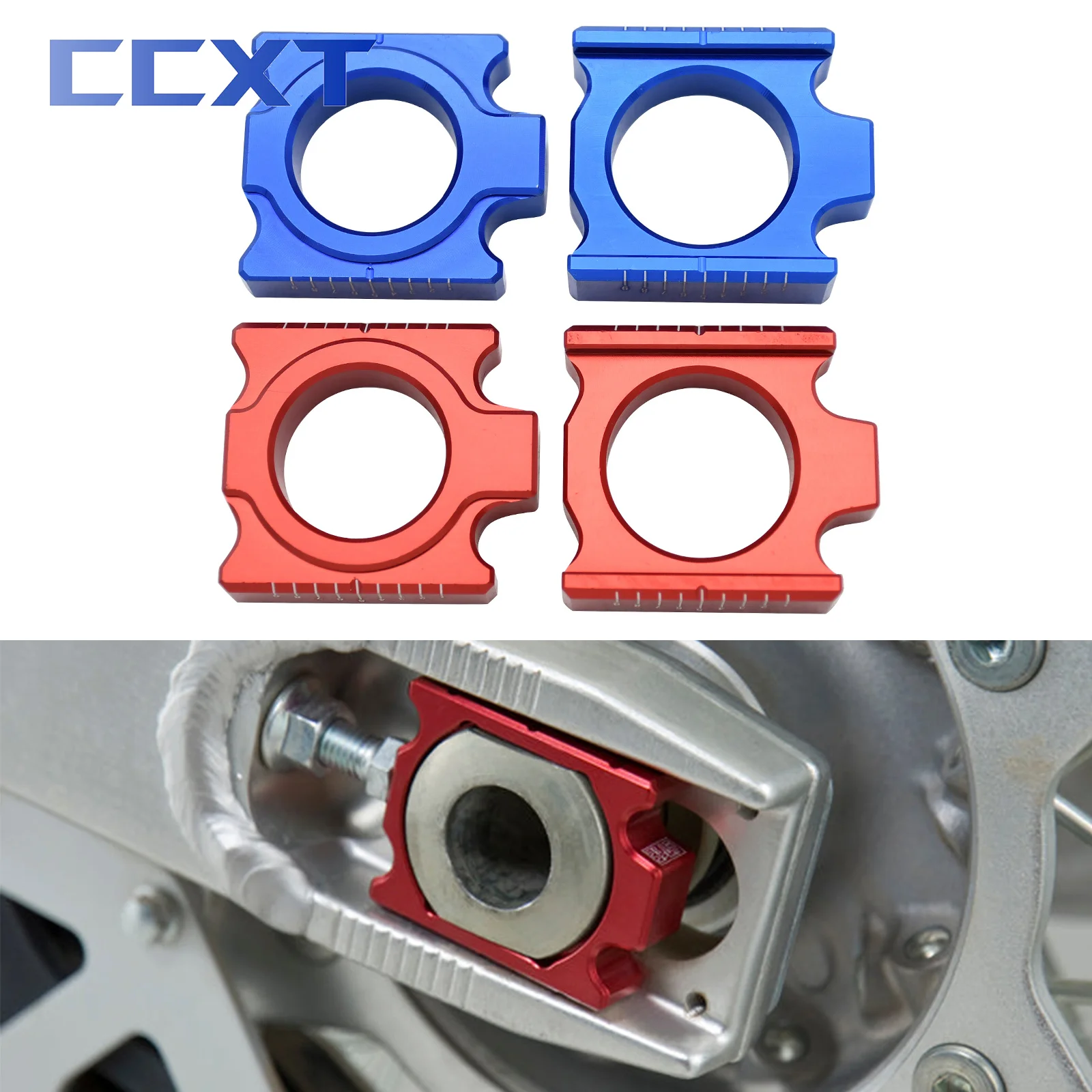 

Motorcycle CNC Aluminum Rear Chain Adjuster Axle Block For Honda CR125R CR250R CRF250R CRF250X CRF450R CRF450X CR CRF 250R 250X