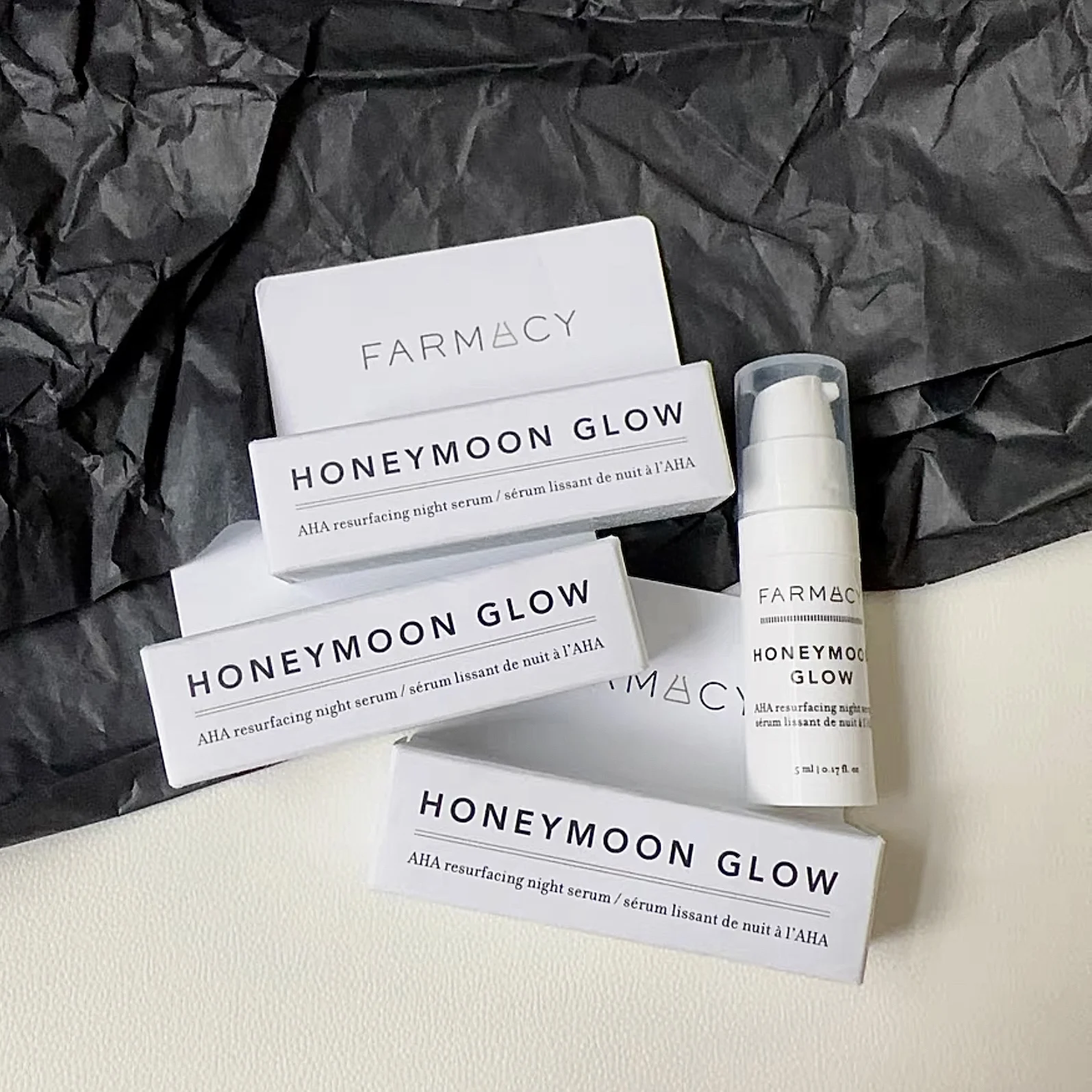 

Farmacy Mini 5ml Honeymoon Glow AHA Night Serum Each Travel Size 0.17oz