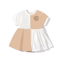 nigo baby checked cotton short sleeve bodysuit dress casual onesies nigo36459