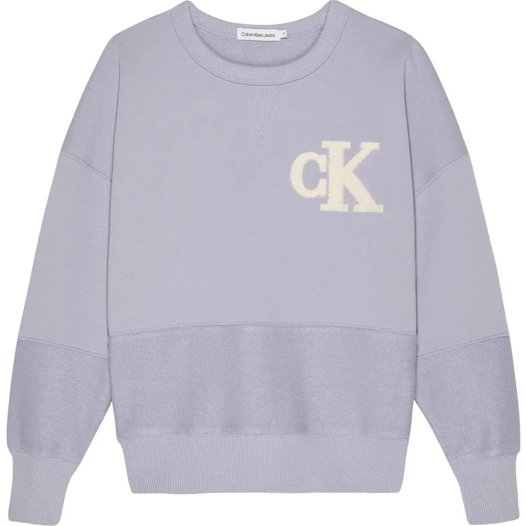 Calvin Klein Однотонная серая толстовка
