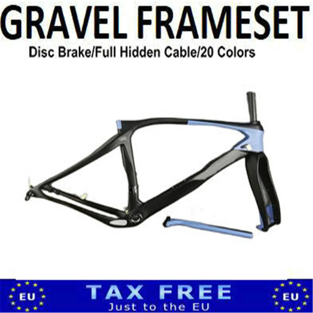 

30 Colors Disc Brake Blue BOB Grevil Road Bike Frame Gravel Carbon Frameset Disk UD matte
