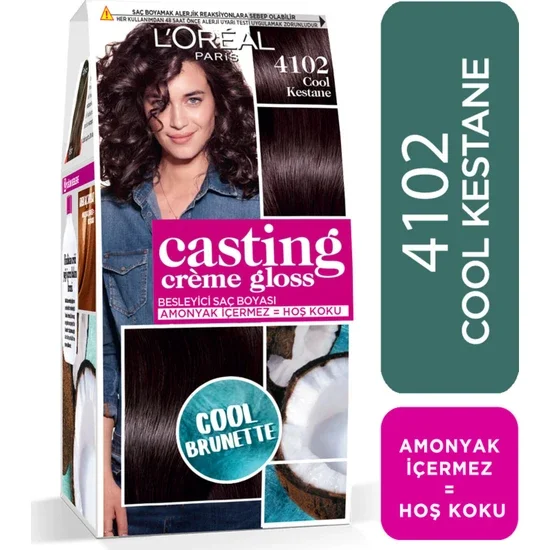 

Loreal Paris Casting Creme Gloss Hair Color 4102 Cool Chestnut
