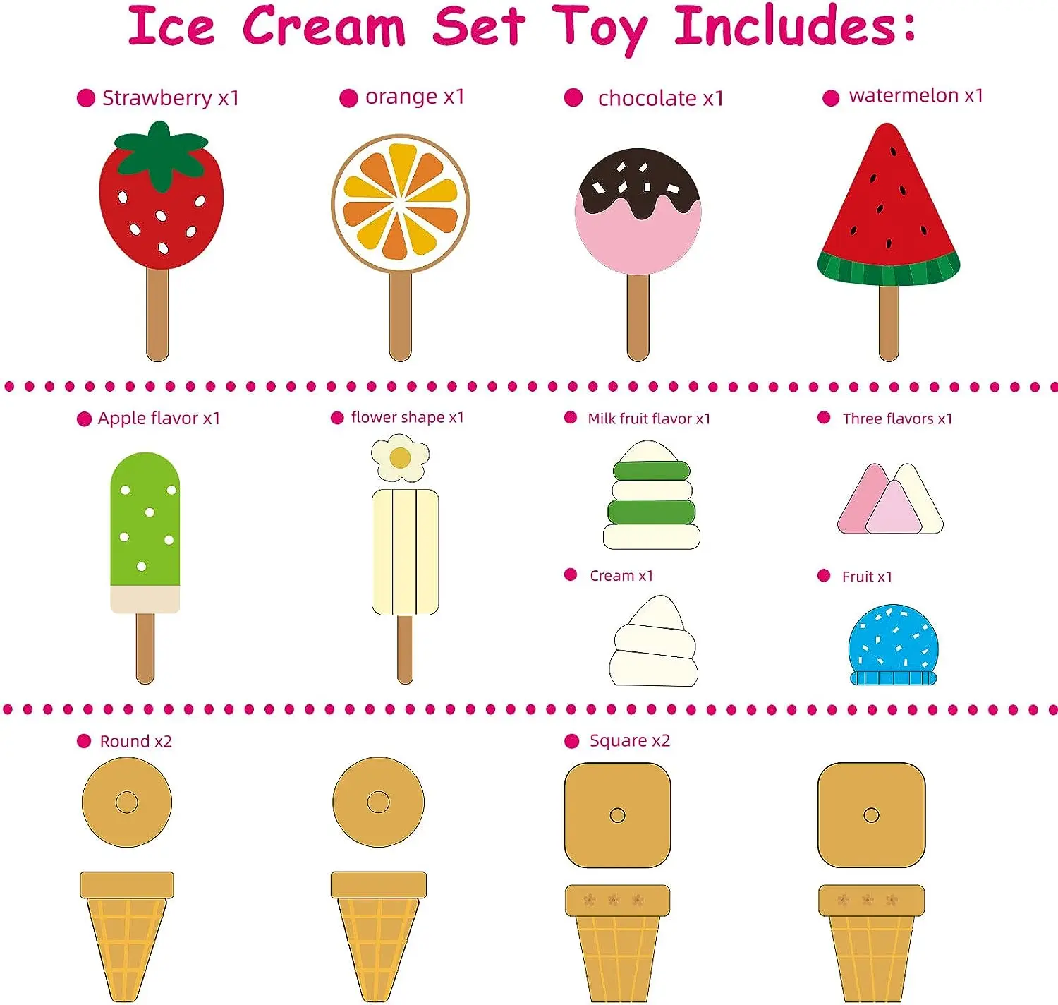 Деревянное Мороженое Игра В Еду Кухня Ролевые Игры Игрушки Мини-едобная Имитация