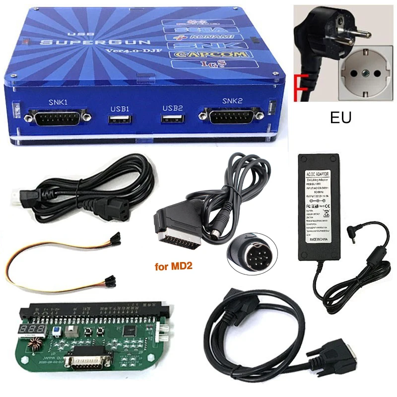 JAMMA to USB Joypad & SNK DB15 Gamepad Super CBOX V4.0 Compatible with a variety of commonly used substrates and decks