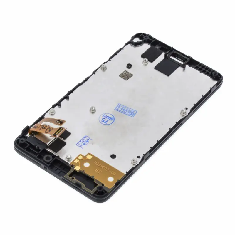 Дисплей для Nokia X Dual (в сборе с тачскрином) в рамке черный |