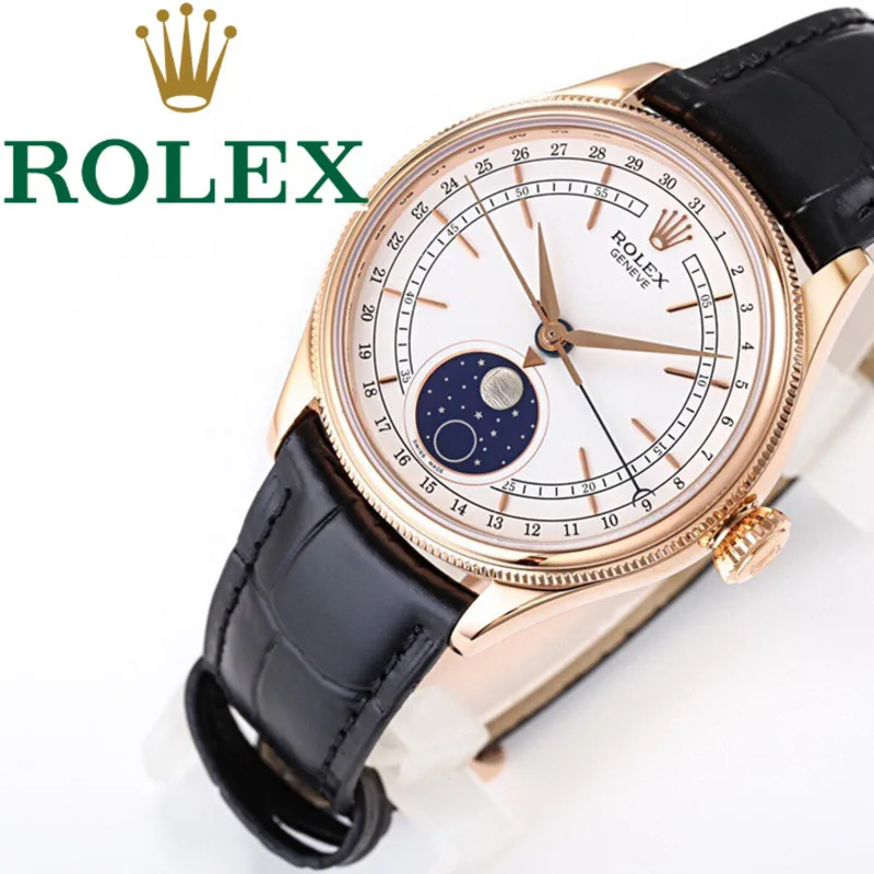 Часы в стиле Rolex салон европейской и американской моды золотое белое покрытие