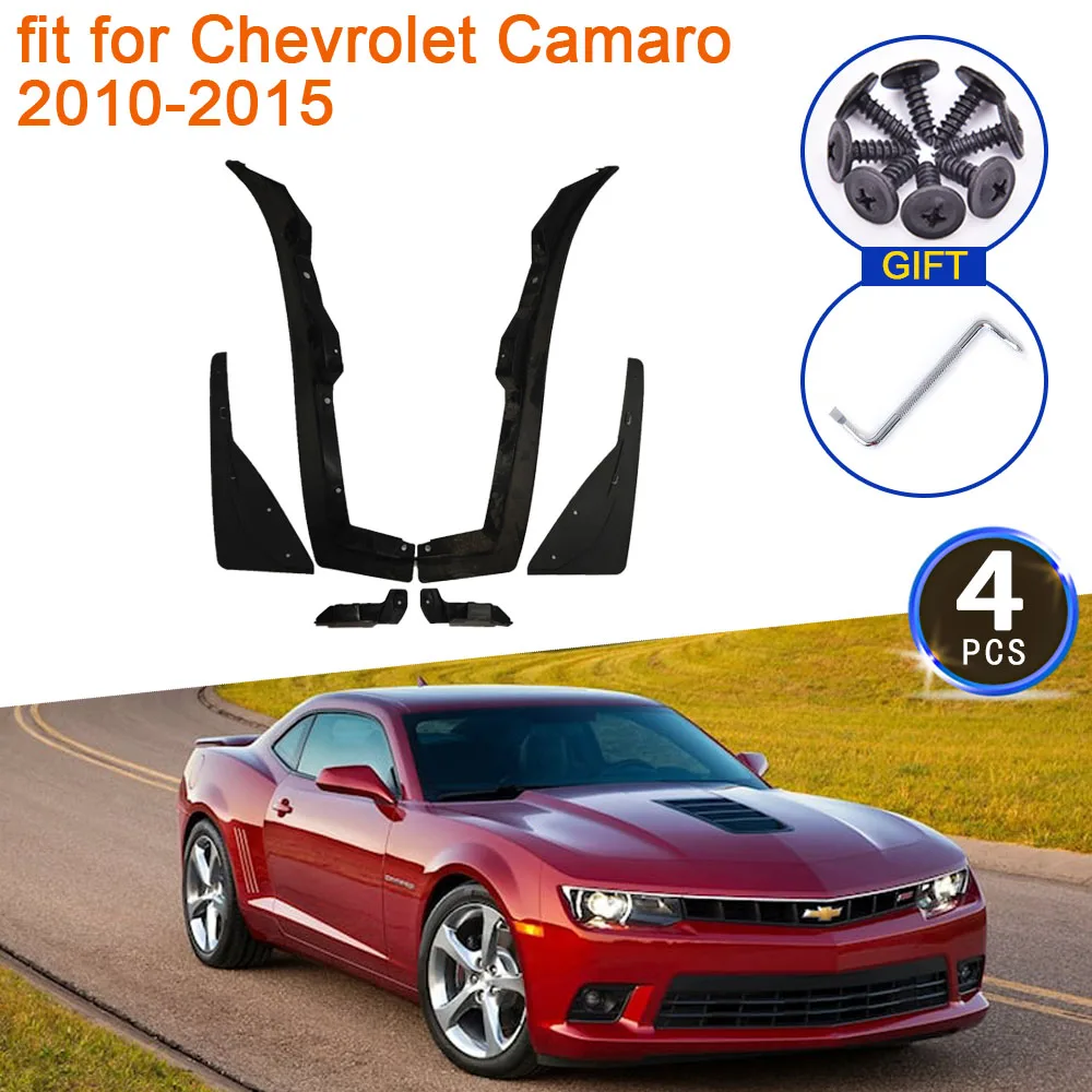 

4x for Chevrolet Camaro 2010 2011 2012 2013 2014 2015 Mudguards Splash Front Rear Wheels Fender Mudflaps Car Styling Accessories