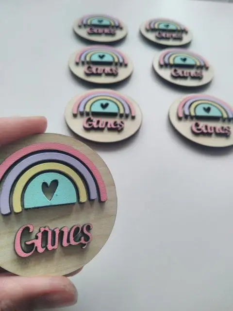 Custom Baby Shower Magnet,Personelized Magnet,Birthday Favor,Party Favors,Rainbow Magnet,Name Magnet,Save The Date