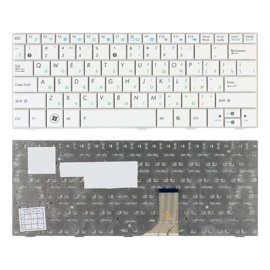 Laptop keyboard for Asus Eee PC 1005HA 1008HA 1001ha 1001px White | Replacement Keyboards