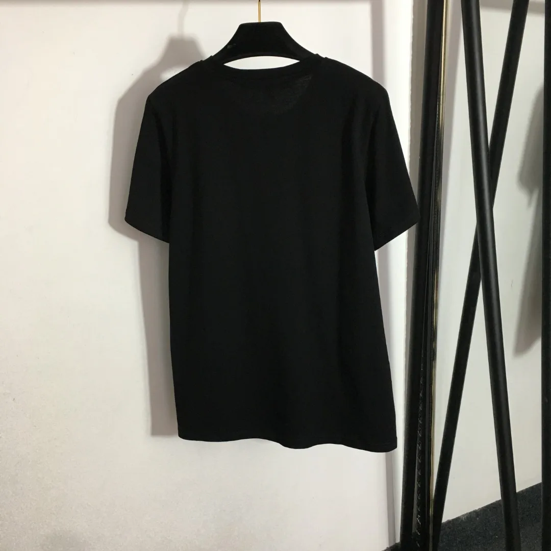 

European And American Women's Round Neck Pure Cotton Short-sleeved Women's T-shirt
