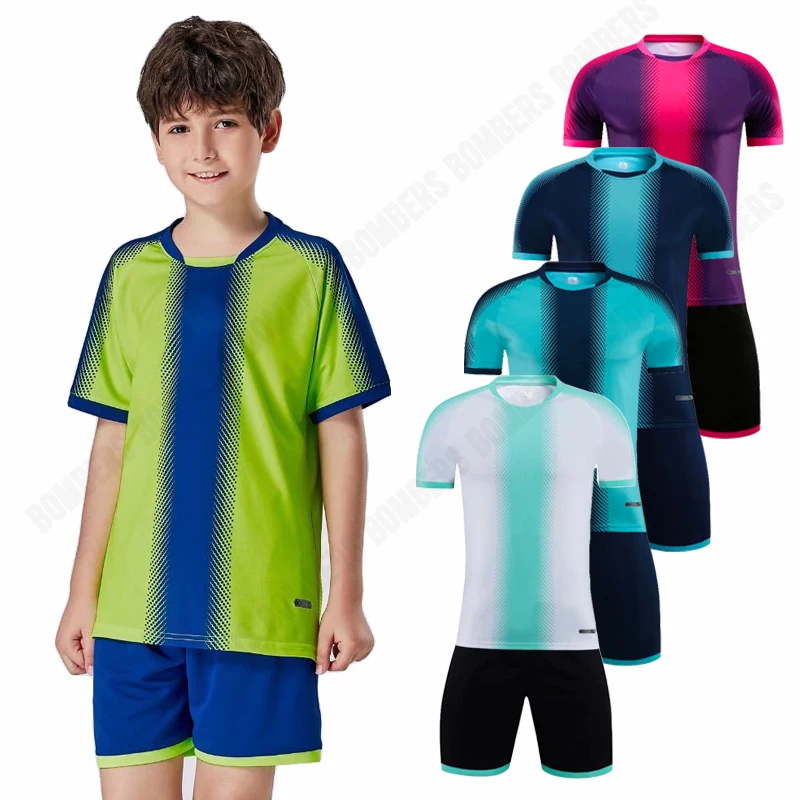 

Kids Custom Soccer Jerseys Set Adult Football Jersey Boys Football Jersey Kids Personalized Soccer Jersey Set Custom Polyester