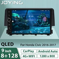 9autoradio car radio stereo for honda civic 2016 2021 multimedia video player gps navigation support oem camera ampliifer