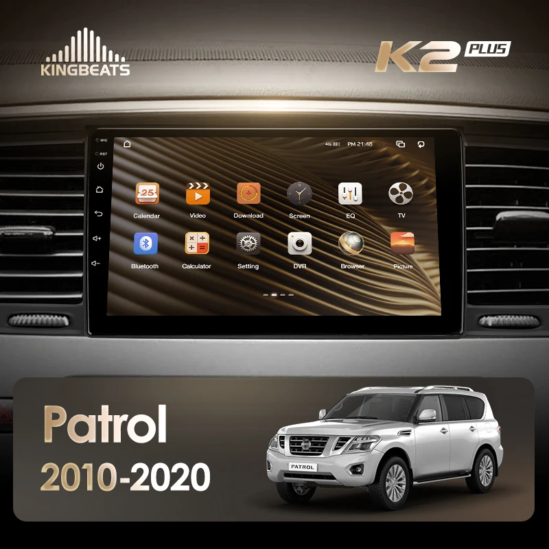 KingBeats штатное головное устройство For Nissan Patrol Y62 2010 - 2020 9 Inch GPS Android автомагнитола на