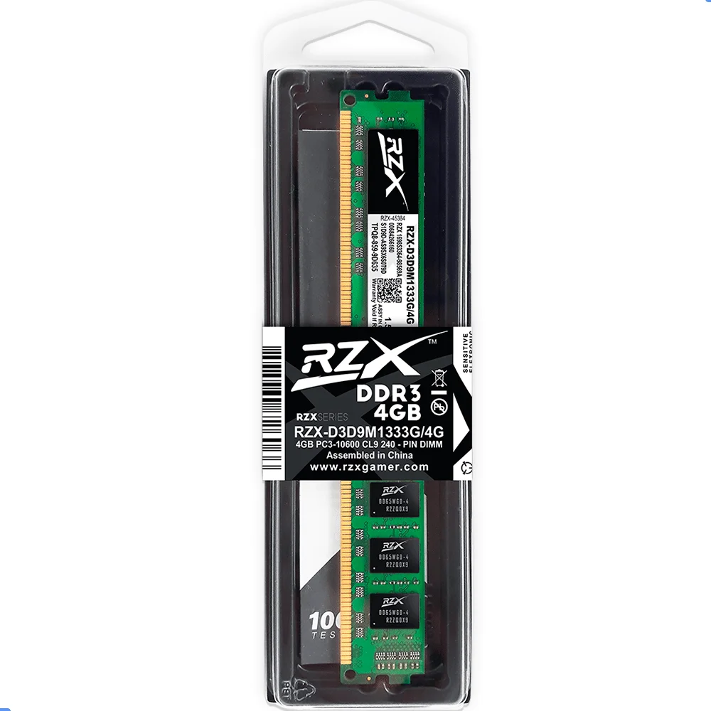 

RZX Desktop Memoria DDR3 4GB 1333MHz 1.5V CL9 for PC DIMM RAM Memory