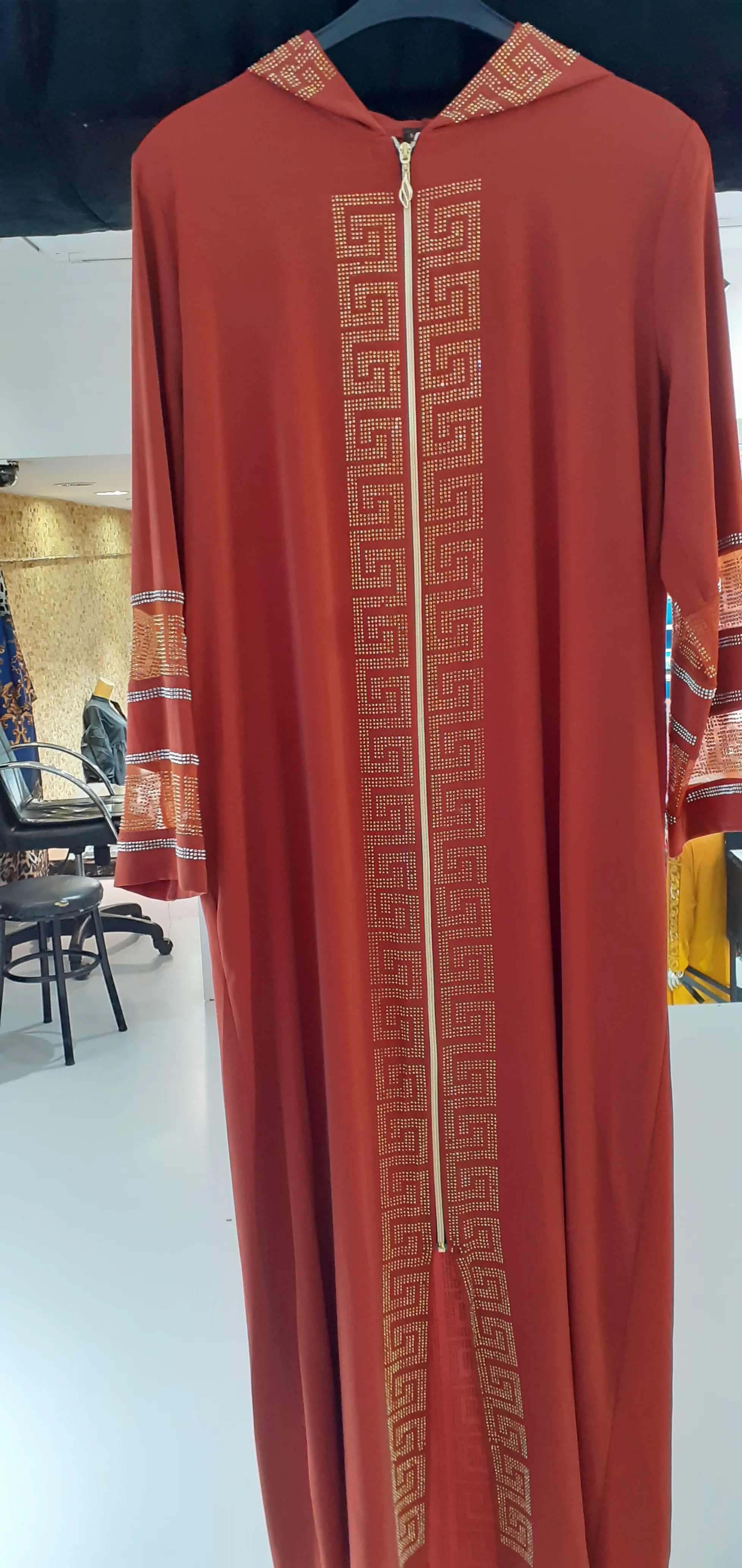 

Abaya Мода 2022 дизайнерское платье ручной работы с капюшоном с камнями кафтан с длинным рукавом для женщин и девочек