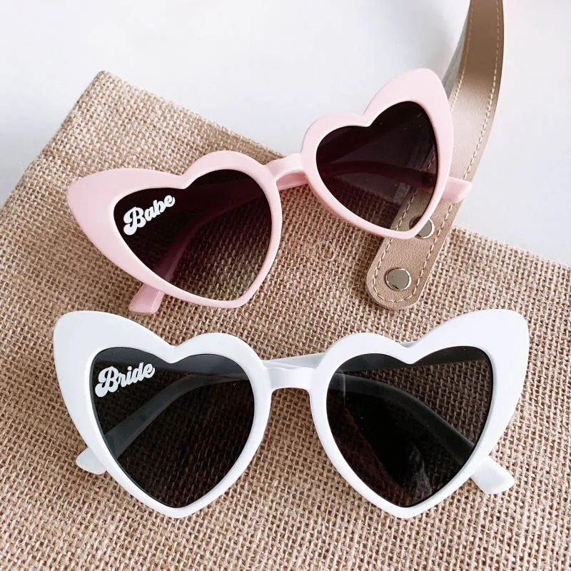 

Personalized Heart Shaped Sunglasses For Women Wedding Bachelorette Party Favors Custom Bridesmaid Bridal Beach Sunglasses Gifts