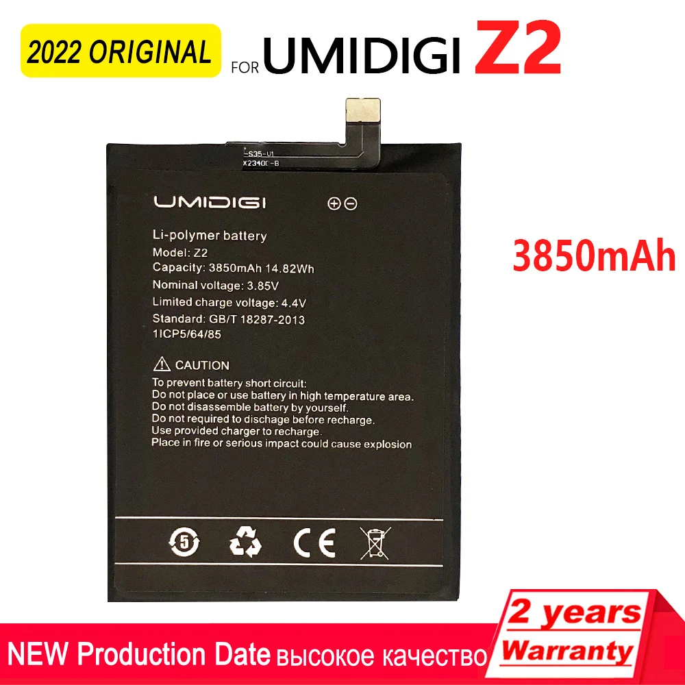 

100% Original Rechargeable 3850mAh Z2 Battery for UMI UMIDIGI Z2 Replacement High quality Batteries Batteria +Tracking Number