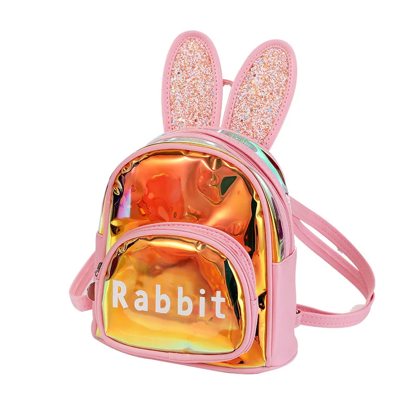 Cute Fancy Rabbit Cartoon Bag for Girls Casual Travel Kindergarten Use Double Shoulders Light Perfect Birthday Christmas Gift