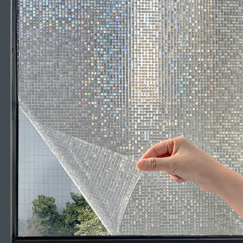 

Static Glue-Free Glass Film Bathroom Anti-Peeping Window Sticker Transparent Light Opaque Bathroom Window Flower PET Wallpaper