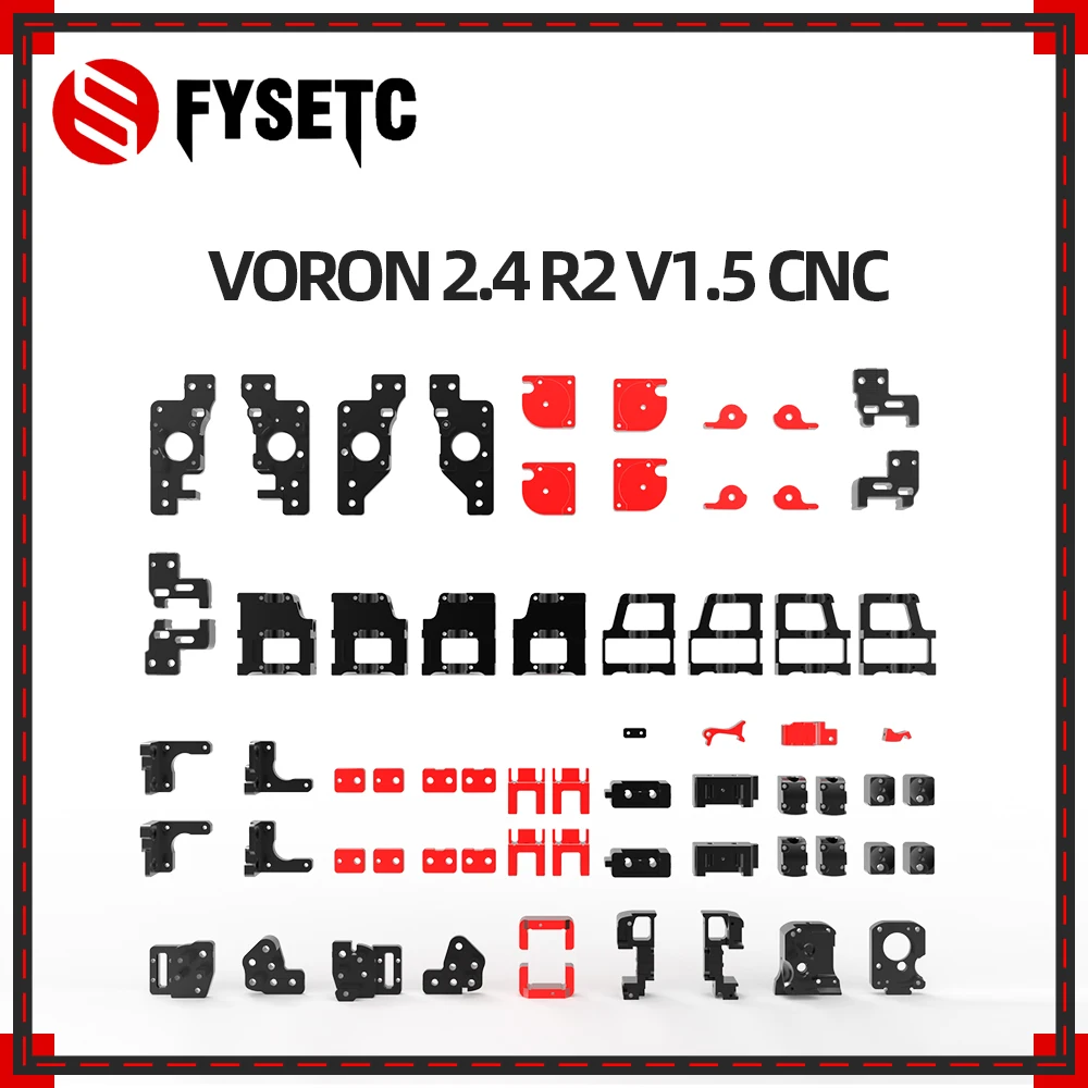 

FYSETC Latest Voron 2.4 R2 V1.5 CNC Machined Metal Full 3D Printer Kit Impresora 3D CNC Aluminum Alloy Frame Printed Parts