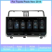 12 3 android 10 car radio player for toyota prado new 2018 auto multimedia navigation radio receiver video stereo
