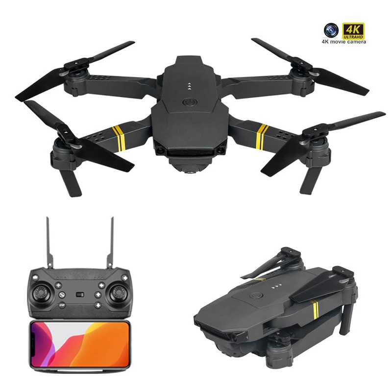 E58 Drone 4K Profesional WIFI FPV With Wide Angle RC Quadcopter With Camera Photography Hight Hold Mode Foldable Arm Mini Drone
