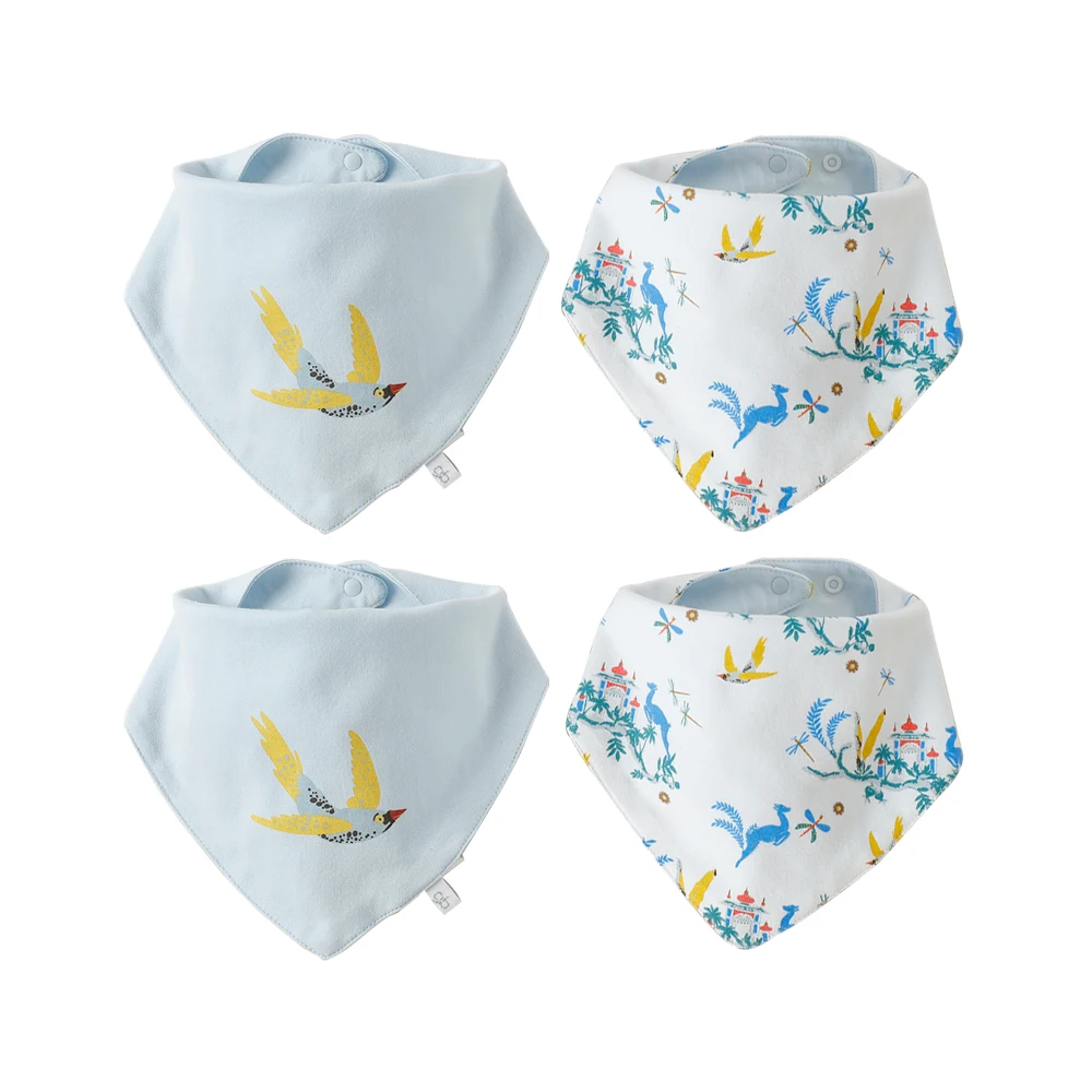 

Baby Bandana Drool Bibs Soft and Absorbent 100% Organic Cotton