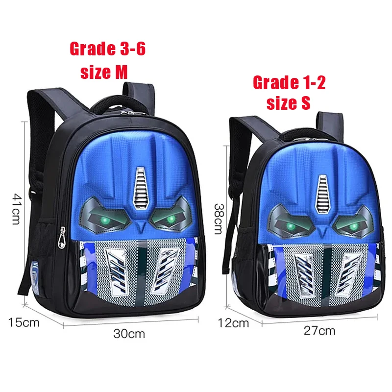 Super Cool Anime School Bags Cartoon Pupil Primary School Student Backpacks Children Waterproof  LED Lighted Satchel Schoolbags