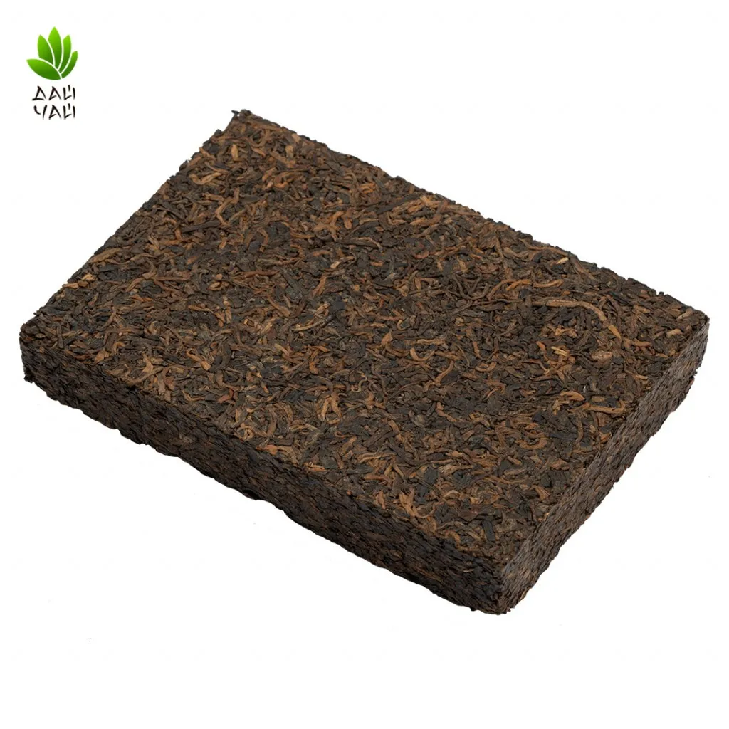 Пуэр Шу &quotГунтин&quot Юн Чжэнь 250 г/кирпич 2021 год ч/ф Синь Вэнь прессованный